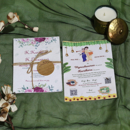 Single Card with Jute Tag